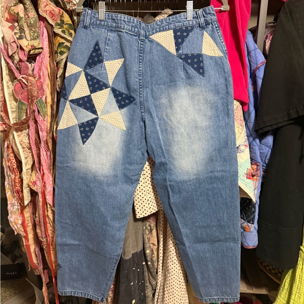 Free people patchwork jeans - Picture 2 of 9